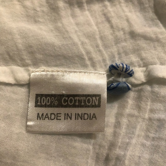 Olivia James The Label Blue White Floral Tiered Ruffle Maxi Dress Size S - Picture 6 of 7